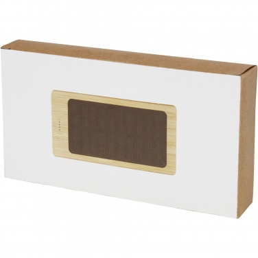 Logotrade promotional giveaway image of: Alata 8000 mAh bamboo solar power bank