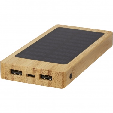 Logotrade advertising product image of: Alata 8000 mAh bamboo solar power bank