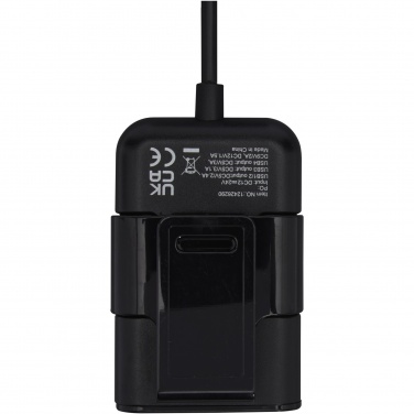 Logotrade corporate gifts photo of: Pilot dual car charger with QC 3.0 dual back seat extended charger