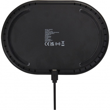 Logo trade promotional merchandise image of: Ray wireless charging pad with RGB mood light
