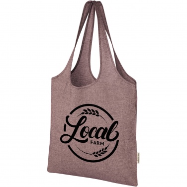 Logo trade promotional gift photo of: Pheebs 150 g/m² recycled cotton trendy tote bag 7L