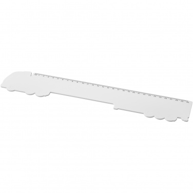 Logotrade promotional product image of: Tait 30cm lorry-shaped recycled plastic ruler