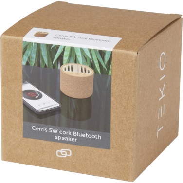 Logo trade promotional items picture of: Cerris 5W cork Bluetooth® speaker