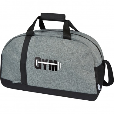 Logo trade promotional gifts image of: Reclaim GRS recycled two-tone sport duffel bag 21L