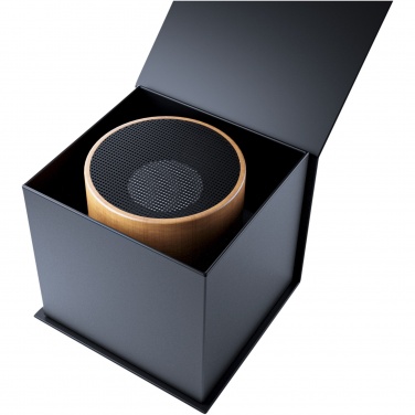 Logo trade promotional merchandise image of: SCX.design S27 3W wooden ring speaker