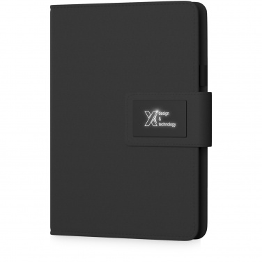 Logotrade business gift image of: SCX.design O16 A5 light-up notebook power bank