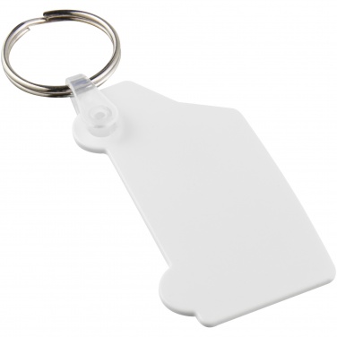Logo trade promotional items image of: Tait van-shaped recycled keychain