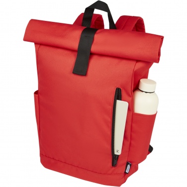 Logo trade promotional items picture of: Byron 15.6" GRS RPET roll-top backpack 18L