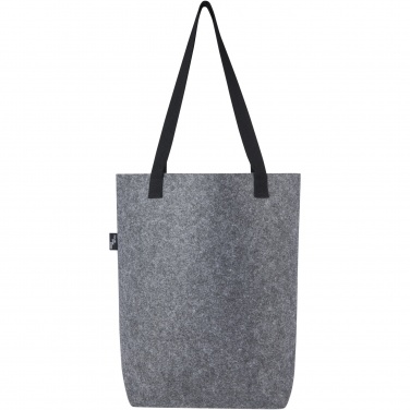 Logo trade corporate gift photo of: Felta GRS recycled felt tote bag with wide bottom 12L