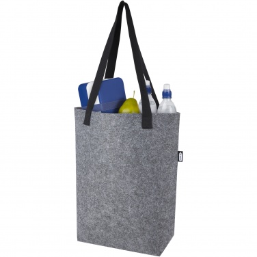 Logotrade promotional giveaway picture of: Felta GRS recycled felt tote bag with wide bottom 12L