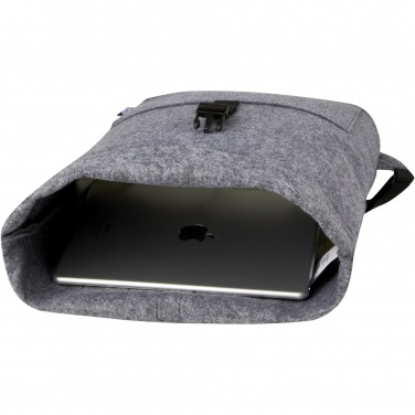 Logotrade advertising product picture of: Felta GRS recycled felt roll-top bike bag 13L