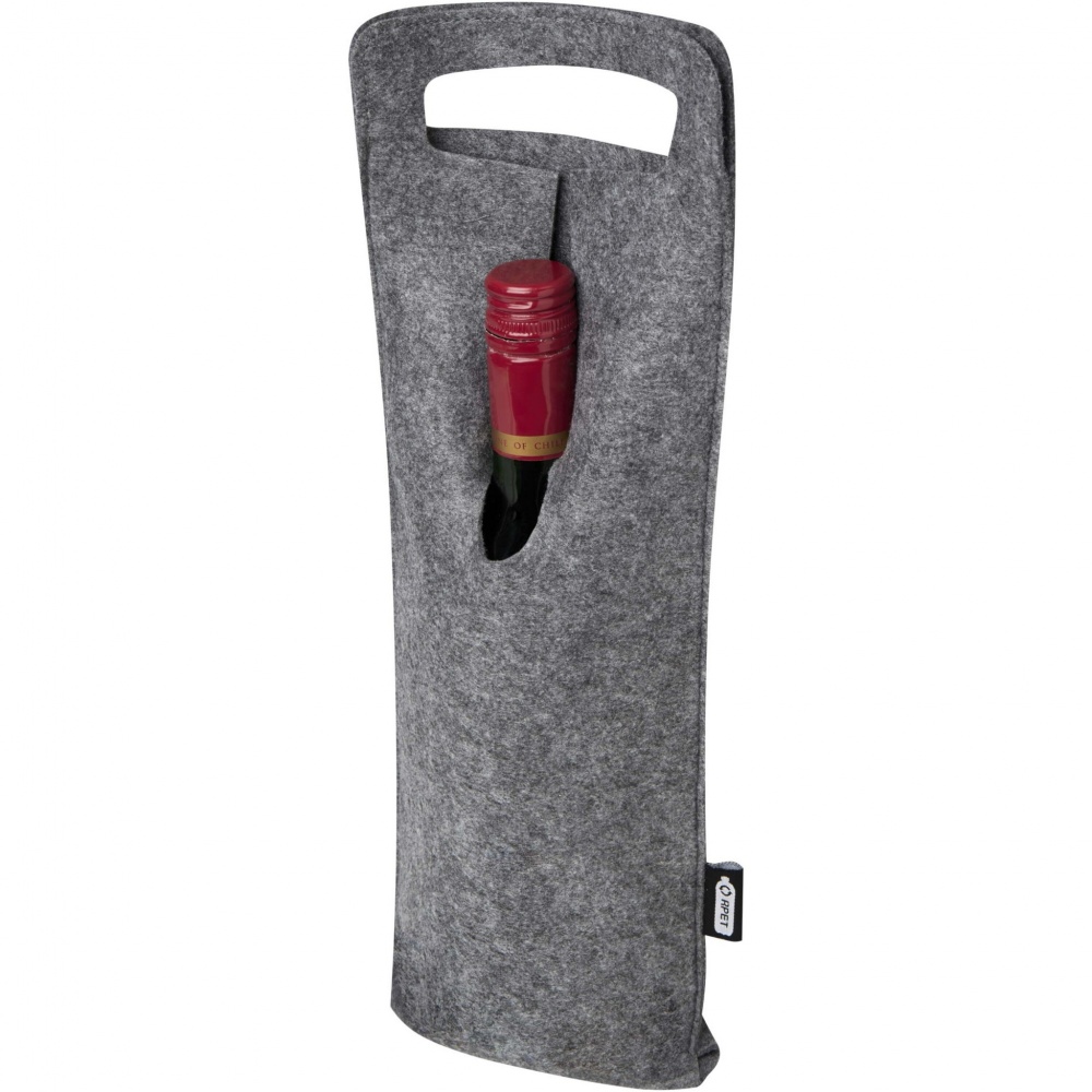 Logotrade promotional giveaway picture of: Felta 75 cl GRS recycled felt wine bag