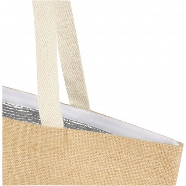 Logo trade promotional gift photo of: Juta 300 g/m² jute cooler tote bag 12L