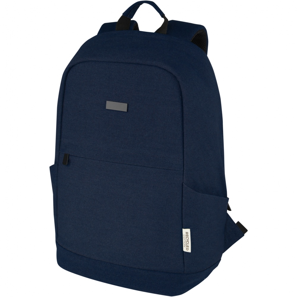 Logo trade advertising product photo of: Joey 15.6" GRS recycled canvas anti-theft laptop backpack 18L