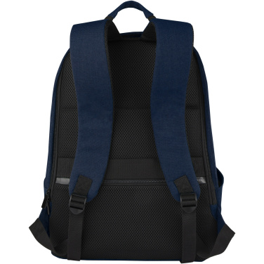 Logo trade promotional item photo of: Joey 15.6" GRS recycled canvas anti-theft laptop backpack 18L