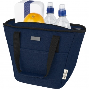 Logo trade promotional giveaway photo of: Joey 9-can GRS recycled canvas lunch cooler bag 6L