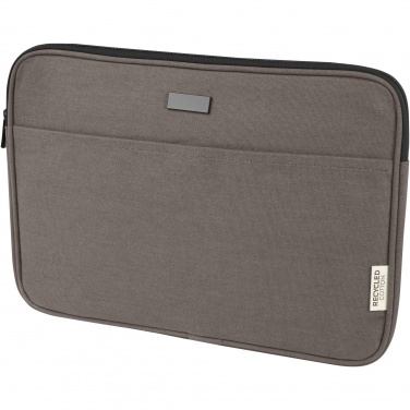 Logo trade promotional gifts image of: Joey 14" GRS recycled canvas laptop sleeve 2L