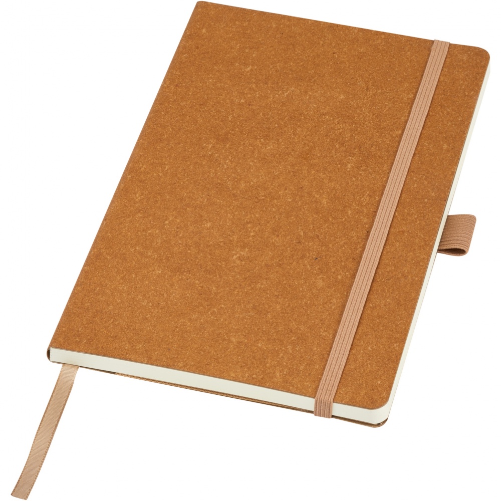 Logo trade promotional items picture of: Kilau recycled leather notebook 