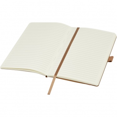 Logo trade promotional merchandise photo of: Kilau recycled leather notebook 