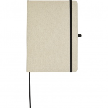 Logo trade promotional giveaways picture of: Tutico organic cotton hardcover notebook
