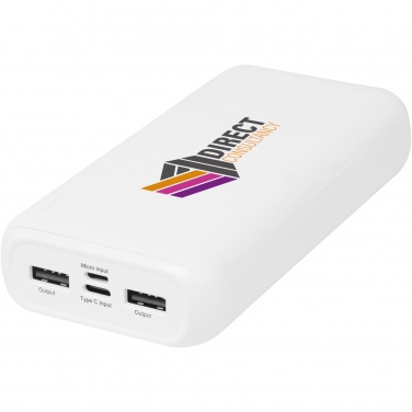 Logo trade promotional giveaway photo of: Electro 20.000 mAh recycled plastic power bank 