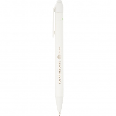 Logo trade corporate gifts image of: Chartik monochromatic recycled paper ballpoint pen with matte finish