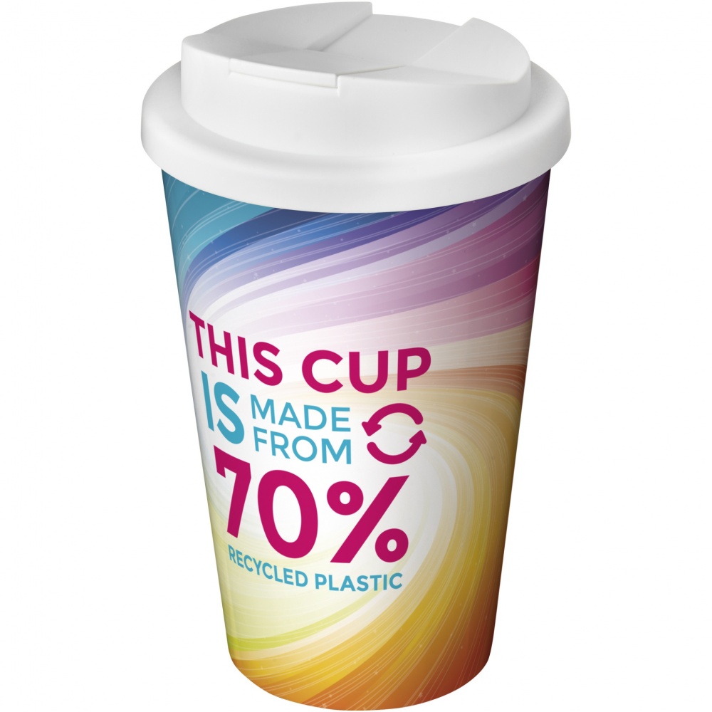 Logo trade promotional products image of: Brite-Americano® Eco 350 ml spill-proof insulated tumbler