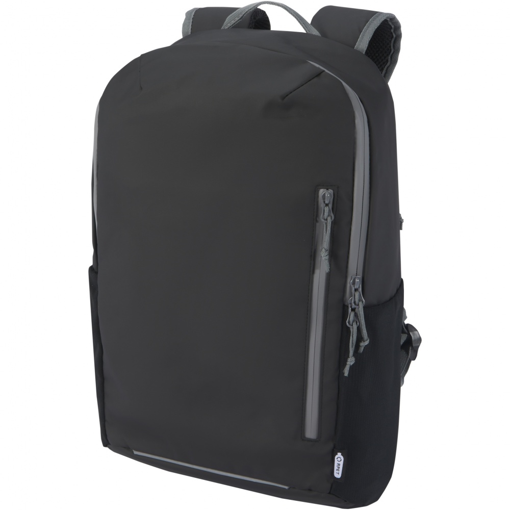 Logo trade corporate gifts image of: Aqua 15" GRS recycled water resistant laptop backpack 21L