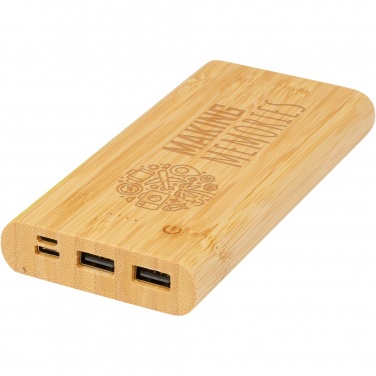 Logotrade corporate gift picture of: Tulda 10.000 mAh bamboo power bank