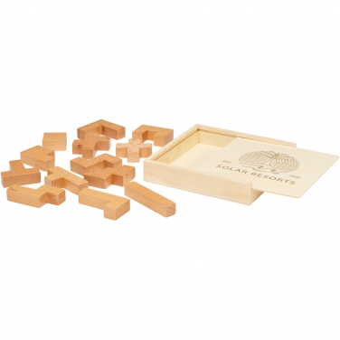 Logo trade promotional gifts image of: Bark wooden puzzle