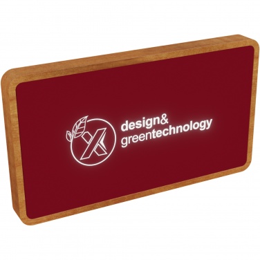 Logo trade advertising products image of: SCX.design P36 5000 mAh light-up wireless power bank