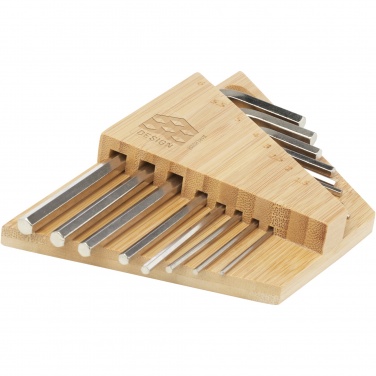 Logotrade advertising product picture of: Allen bamboo hex key tool set