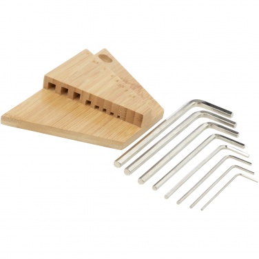 Logotrade promotional giveaways photo of: Allen bamboo hex key tool set