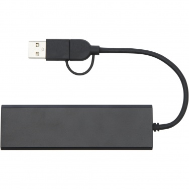 Logo trade promotional items picture of: Rise RCS recycled aluminium USB 2.0 hub