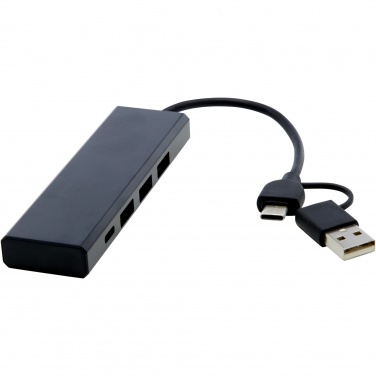 Logotrade promotional gift picture of: Rise RCS recycled aluminium USB 2.0 hub
