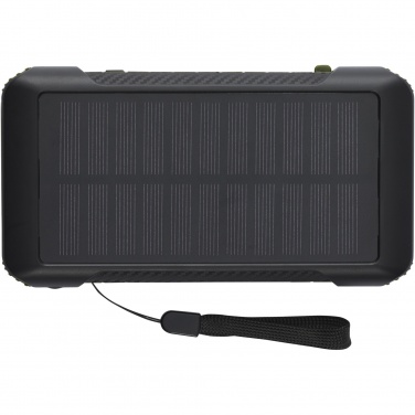 Logotrade promotional product picture of: Soldy 10.000 mAh RCS recycled plastic solar dynamo power bank 