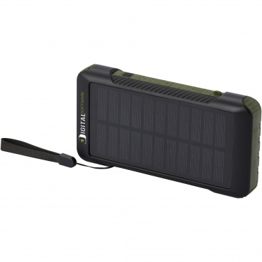 Logo trade advertising products image of: Soldy 10.000 mAh RCS recycled plastic solar dynamo power bank 
