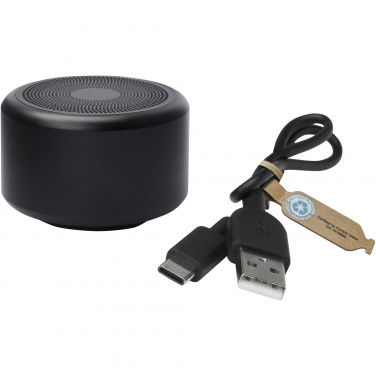 Logo trade promotional item photo of: Rise 3W RCS recycled aluminium Bluetooth® mini speaker 