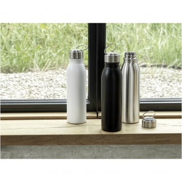 Logotrade promotional merchandise picture of: Harper 700 ml RCS certified stainless steel water bottle with metal loop