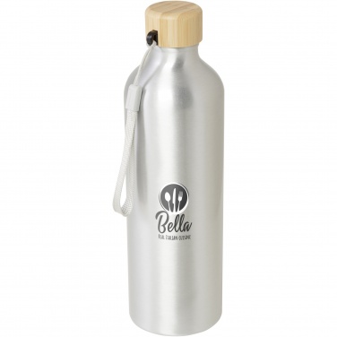 Logo trade promotional item photo of: Malpeza 770 ml RCS certified recycled aluminium water bottle