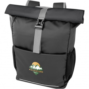 Logotrade promotional items photo of: Aqua 15" GRS recycled water resistant roll-top bike bag 20L