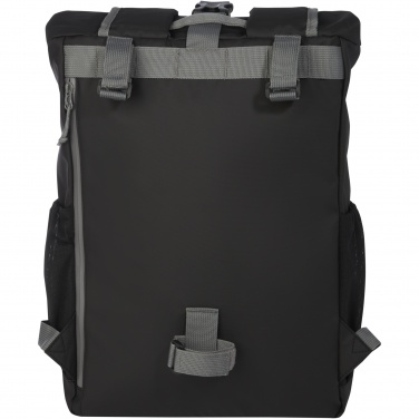 Logo trade promotional items image of: Aqua 15" GRS recycled water resistant roll-top bike bag 20L