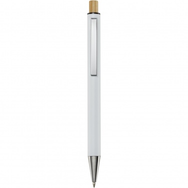 Logo trade corporate gifts image of: Cyrus recycled aluminium ballpoint pen (blue ink)