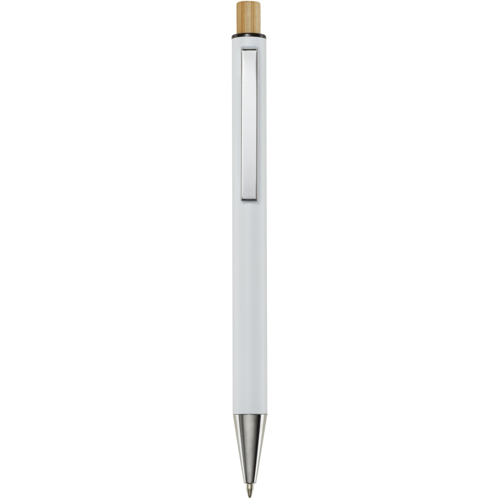 Logotrade promotional giveaway image of: Cyrus recycled aluminium ballpoint pen (black ink)