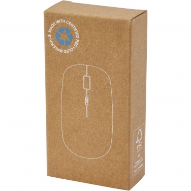 Logo trade advertising products picture of: Menlo RCS recycled plastic wireless mouse 