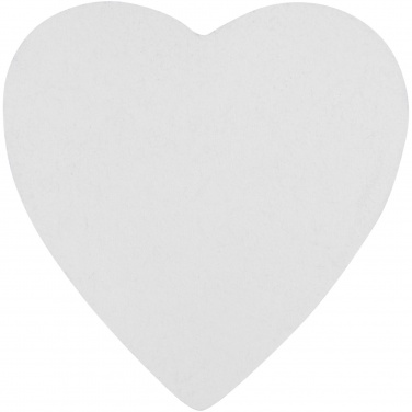 Logo trade promotional merchandise picture of: Sticky-Mate® heart-shaped recycled sticky notes
