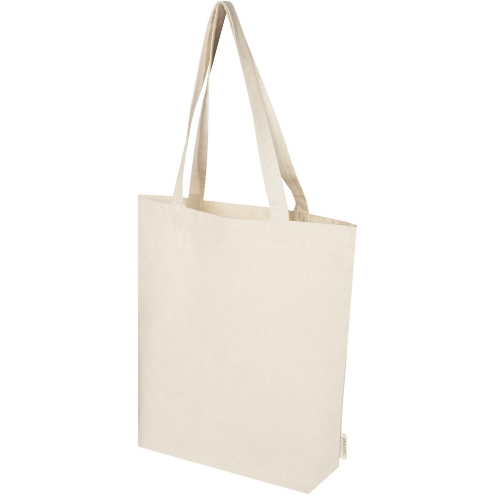 Logotrade promotional merchandise picture of: Orissa 180 g/m² organic wide bottom tote bag 11L