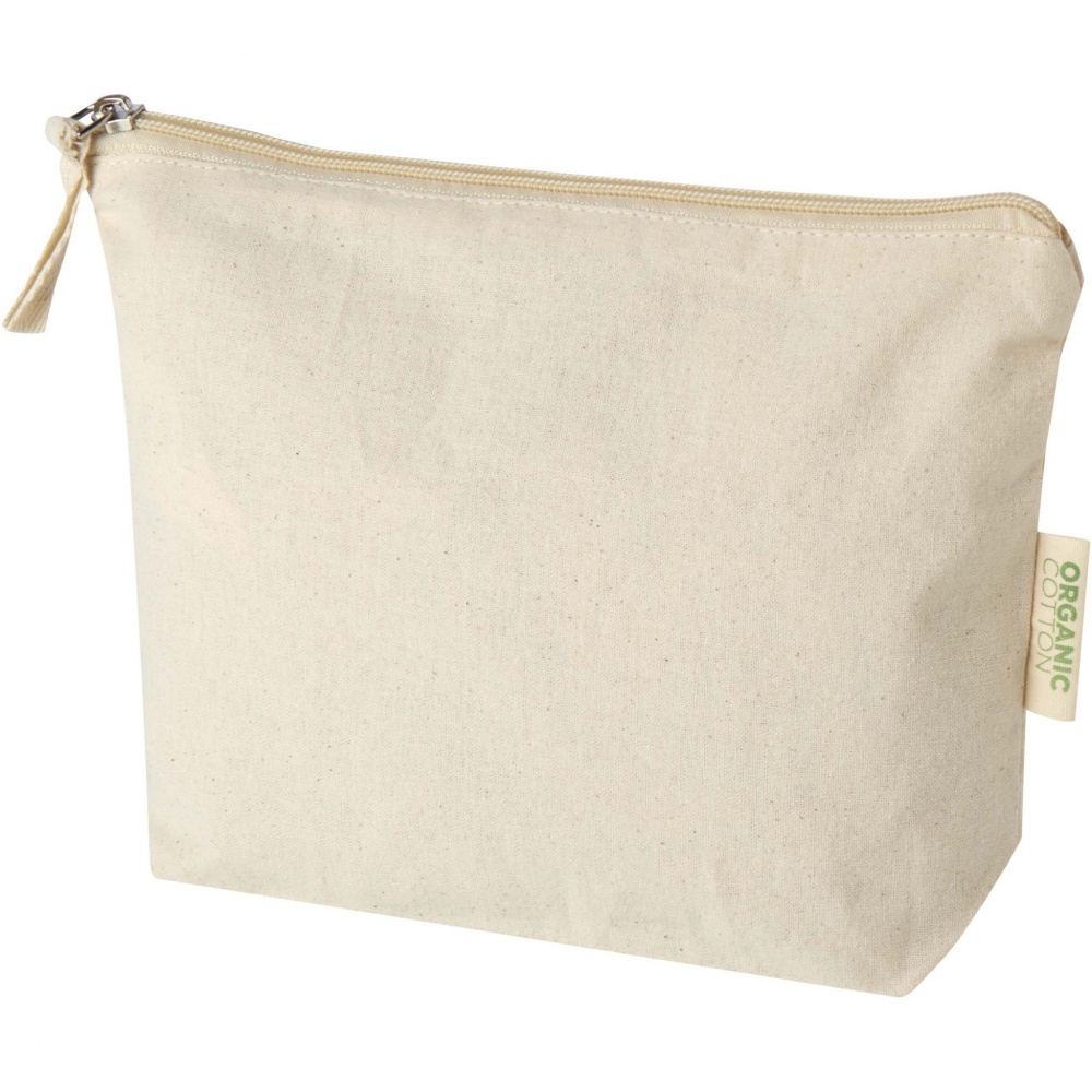 Logotrade promotional gift image of: Orissa 180 g/m² organic toiletry bag 1L