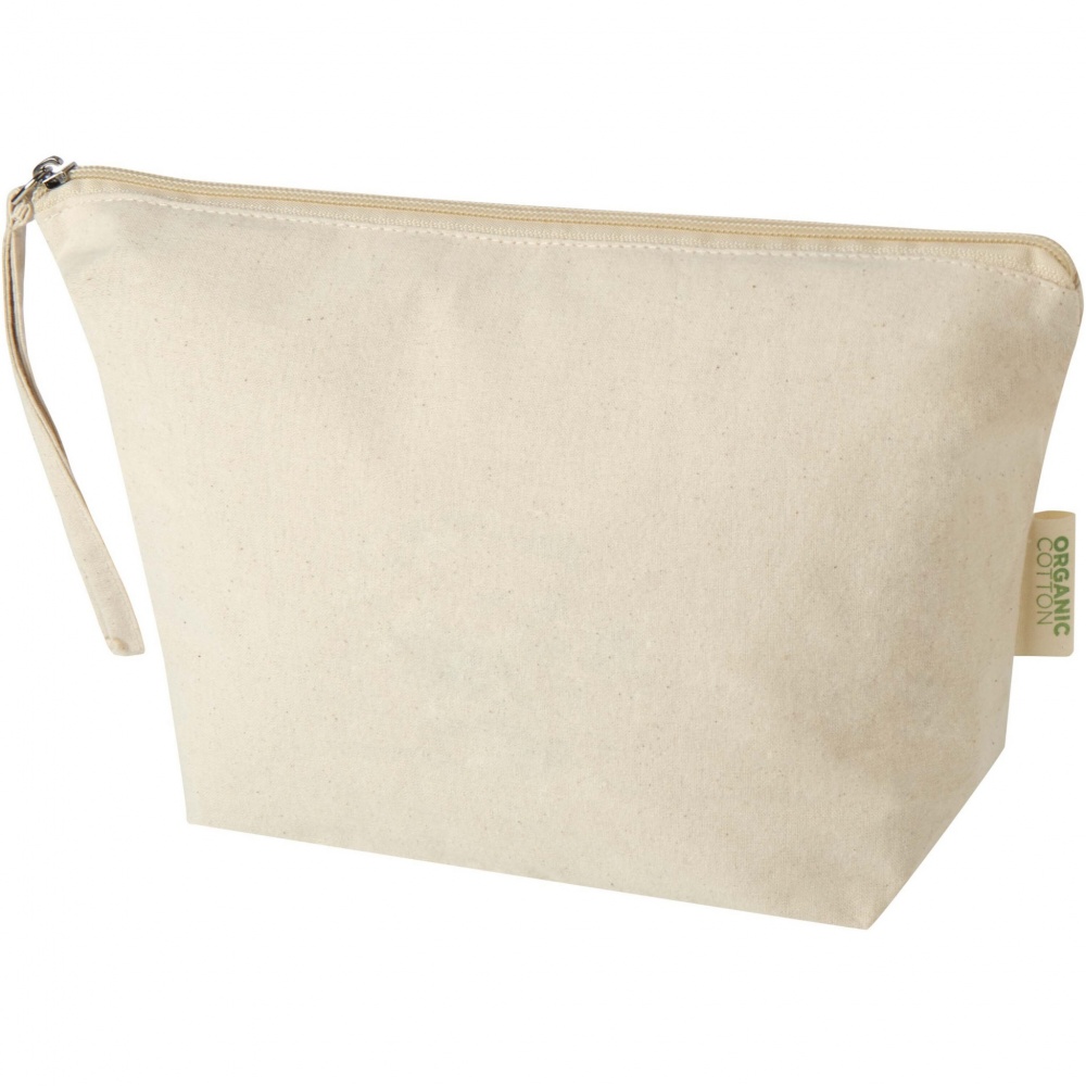 Logotrade promotional giveaway picture of: Orissa 180 g/m² organic large accessory pouch 3L