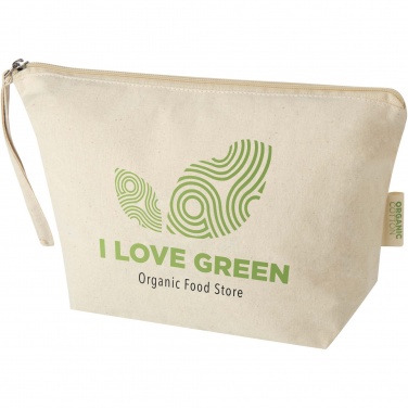 Logo trade promotional gifts picture of: Orissa 180 g/m² organic large accessory pouch 3L